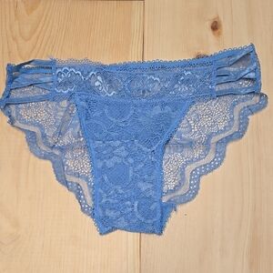 Knotty Size L Blue Lace Women's Panties